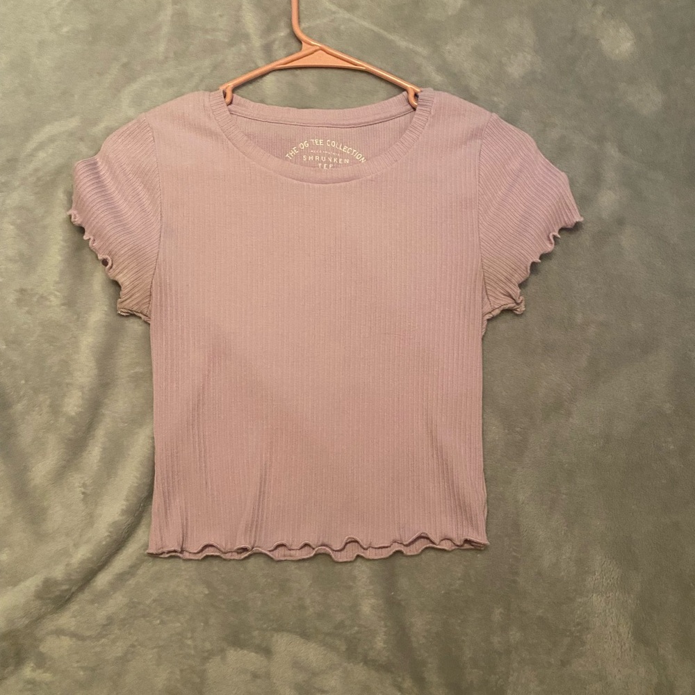 aeropostale shrunken tee light purple